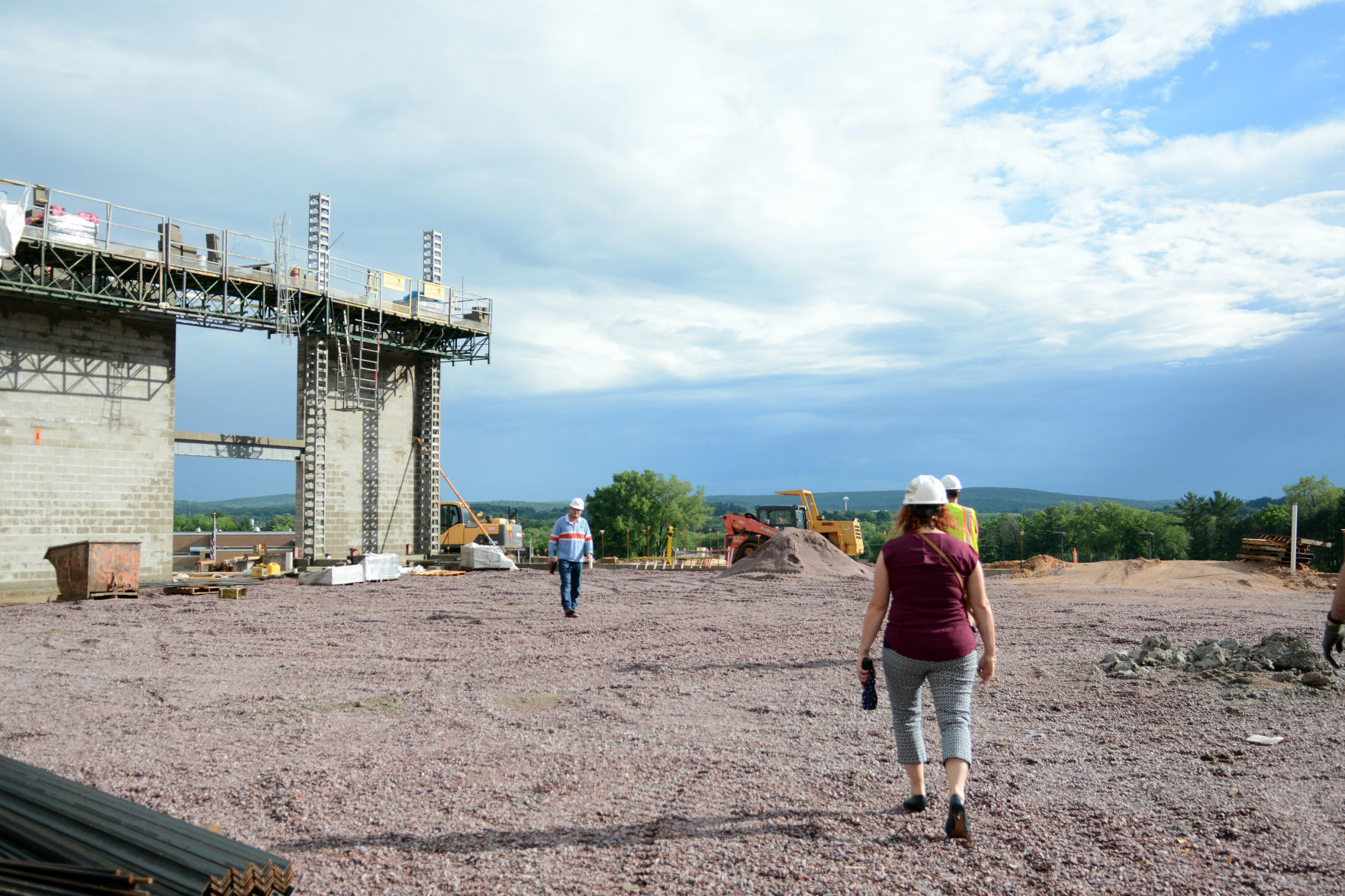 Baraboo middle school construction tour, June 23, 2020